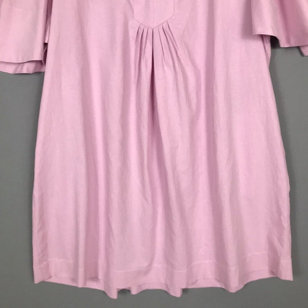 Tuckernuck Pomander Place Linen Flutter Dress Pink Coquette Coastal Beachy - Picture 7 of 16